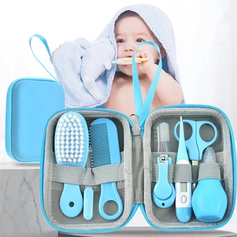 Kit De Cuidados Com Bebês 8 Em 1 Saco Zíper Conjunto De Clipper De Unha 8 Peças Ferramentas De Higiene